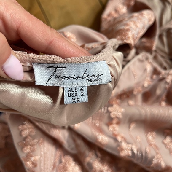 TwoSisters Pink Dress XS (US 2) - Picture 3 of 3